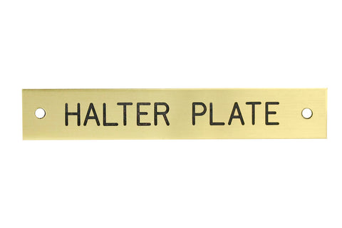 Rectangular Halter Nameplate - 1 or 2 lines