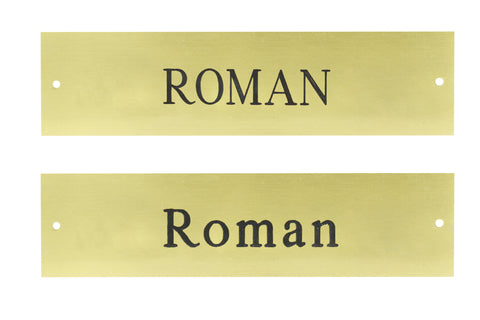 Rectangular Halter Nameplate - 1 or 2 lines