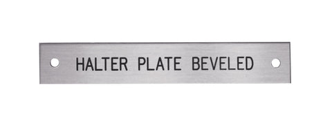 Beveled Edge Halter Nameplate - 1 or 2 lines