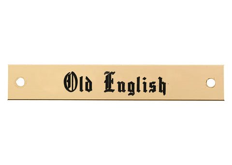 Beveled Edge Halter Nameplate - 1 or 2 lines