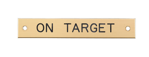 Beveled Edge Halter Nameplate - 3 lines