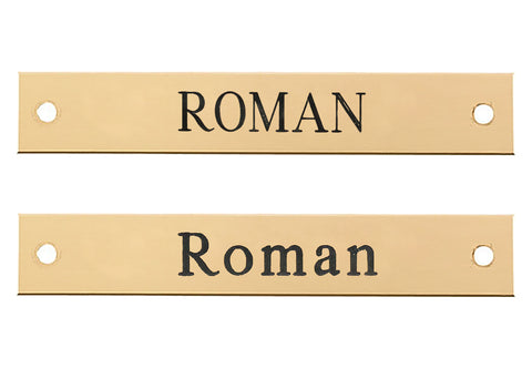 Beveled Edge Halter Nameplate - 1 or 2 lines