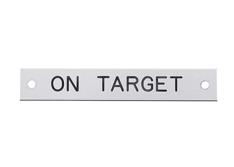 Brass Halter Nameplate - 3 lines