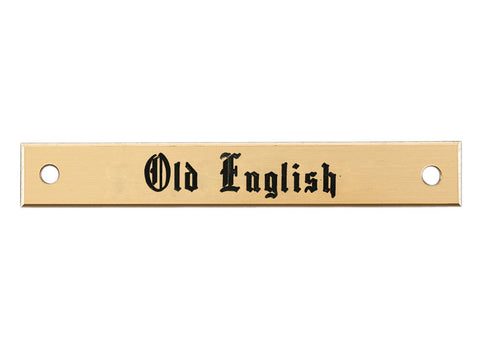 Small Beveled Edge Halter Nameplate