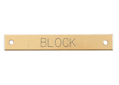 Small Beveled Edge Halter Nameplate