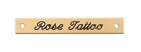 Small Beveled Edge Halter Nameplate