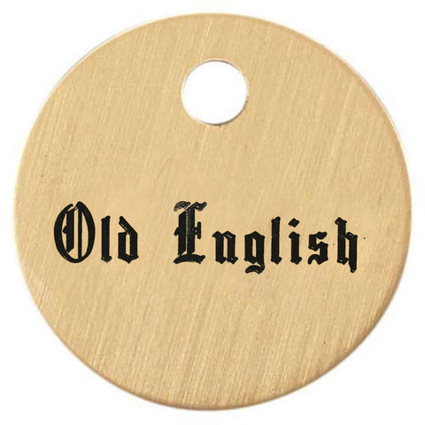 1'' Round Halter Tag