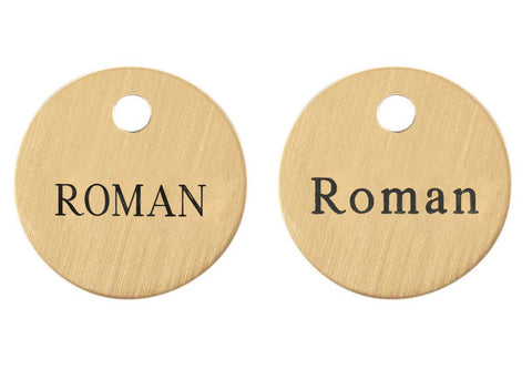 1'' Round Halter Tag