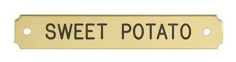 Notched Corner Bridle Nameplate