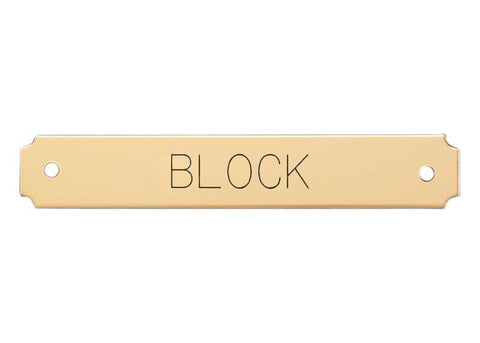 Notched Corner Halter Nameplate - 1 or 2 lines