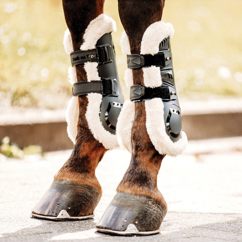 Back on Track® Airflow Tendon Boots with Faux Fur