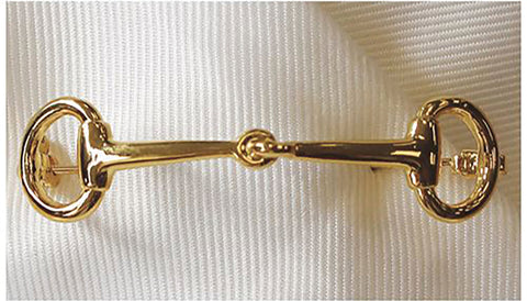 Equetech Gold-Plated Snaffle Stock Pin