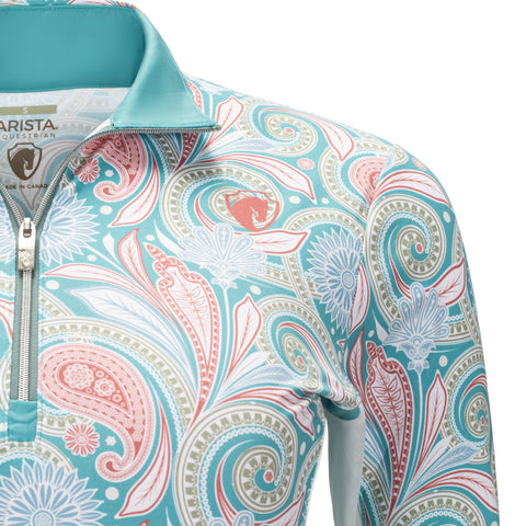 Arista® Ladies’ Viva Quarter-Zip Long Sleeve Shirt