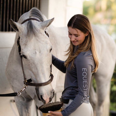 TKEQ Ladies’ Crest Sustainable Long Sleeve Shirt
