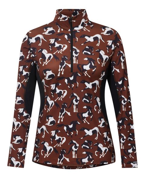 Kerrits® Ladies’ On Course Quarter-Zip Fleece Tech Top