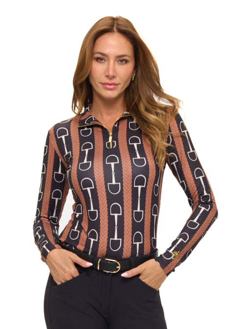 Dancing Equestrian Ladies’ Bits and Braids Base Layer Shirt