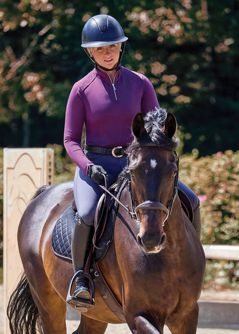 IconEQ™ Lux Quarter-Zip Long-Sleeve Shirt