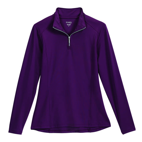 IconEQ™ Lux Quarter-Zip Long-Sleeve Shirt