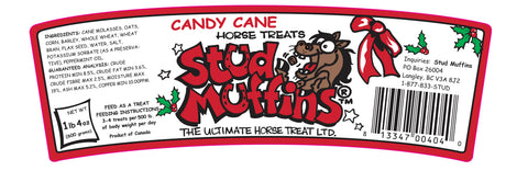 Stud Muffins® Candy Cane Flavored Horse Treats - 20 oz