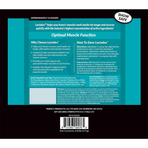 Perfect Products Lactalex™ Daily Muscle Function & Recovery Pellets, 1 Pound