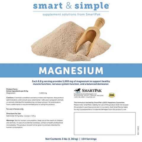 SmartEquine™ Smart & Simple® Magnesium Oxide Powder - 3 lbs.