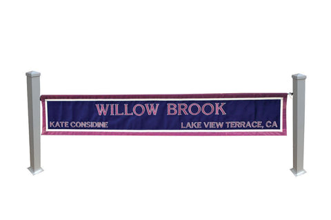 Aluminum Post Standards for Custom Name Banner