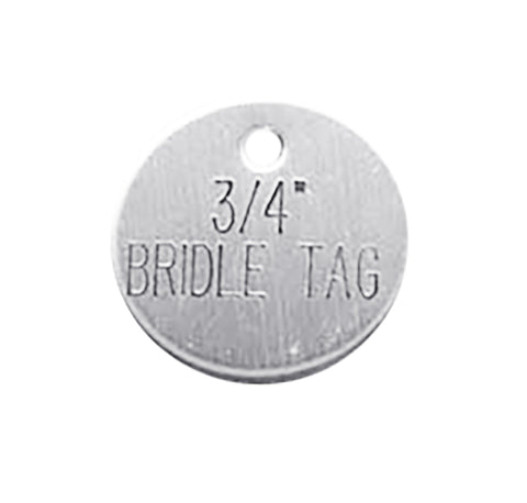 3/4'' Round Bridle & Accessory Tag