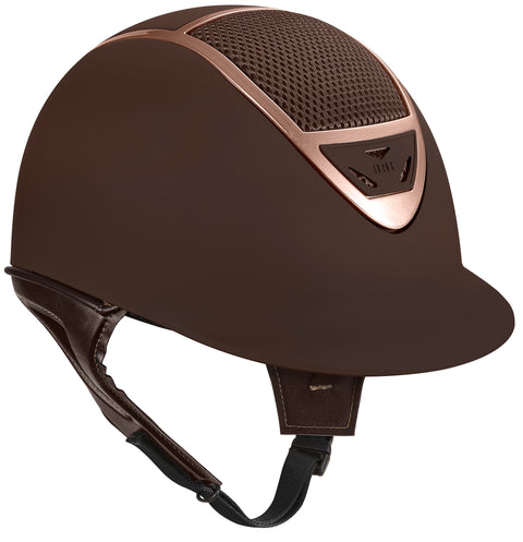IRH® IR4G XLT Matte Brown Finish & Rose Gold Frame Helmet