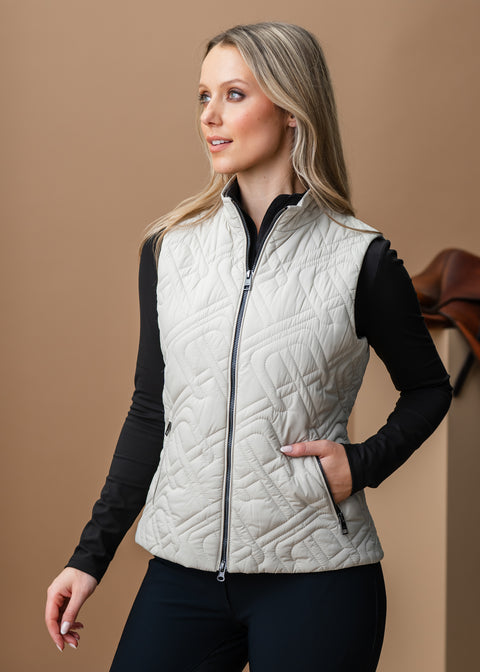 Alessandro Albanese® Neve Monogram Quilted Gilet